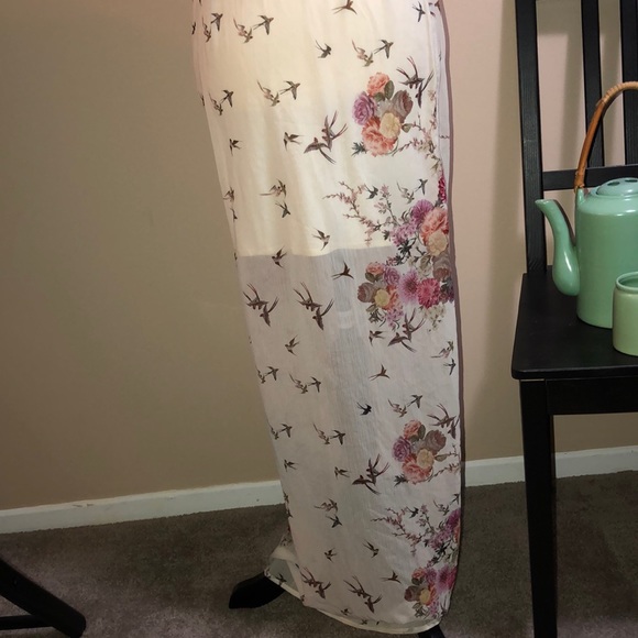 Zara Beautiful long floral dress - Picture 4 of 13